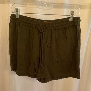 Olive green shorts